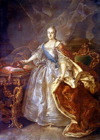 Ivan Argunov Portrait of Catherine II of Russia Norge oil painting art